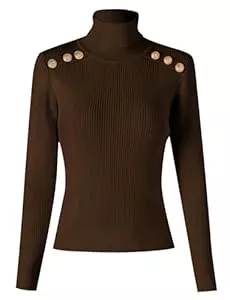 NLAND Pullover & Strickmode NLAND Damen Rollkragenpullover Leichter Elegant Strickpullover Langarm Basic Rollkragen Stretch Rollneck Oberteile
