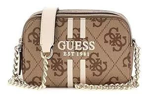 GUESS  GUESS Noelle II Crossbody Camera Bag Latte Logo/Brown