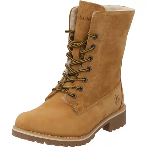 Palado Stiefel Palado Stiefeletten Damen Phasti – elegante Boots Made in Portugal - warm gefütterte Stiefel - bequeme Schnürstiefel