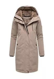 Navahoo Mäntel Navahoo Damen Winterjacke (S-6XL) - Kapuze mit Kordelzug, gefüttert, lange Jacke - N070