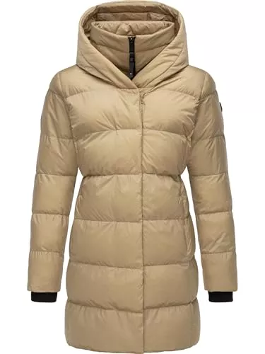 Ragwear Mäntel Ragwear Damen Mantel Lange warme Winterjacke mit Kapuze Niara YOUMODO XS-6XL