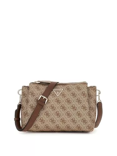 GUESS Taschen & Rucksäcke GUESS Noelle II Tri Comp Crossbody Bag Latte Logo/Brown