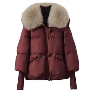 Gubsssl Jacken Winterjacke Damen Winterparka Lang Steppmantel Mode Parka Gefütterte Wintermantel Warm Winterjacke Casual steppjacke Winter Jacke mit Reißverschluss Mantel Frauen Daunenmantel Oversize Kleidung