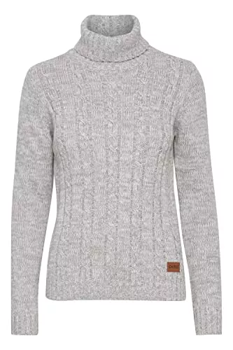 OXMO Pullover & Strickmode OXMO OXPhilipa Damen Rollkragenpullover Pullover mit Rollkragen 100% Baumwolle Regular fit