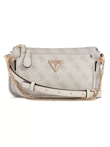 GUESS Taschen & Rucksäcke GUESS Noelle Double Pouch Crossbody Bone Logo