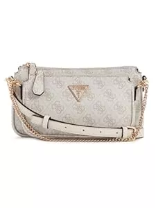 GUESS Taschen & Rucksäcke GUESS Noelle Double Pouch Crossbody Bone Logo