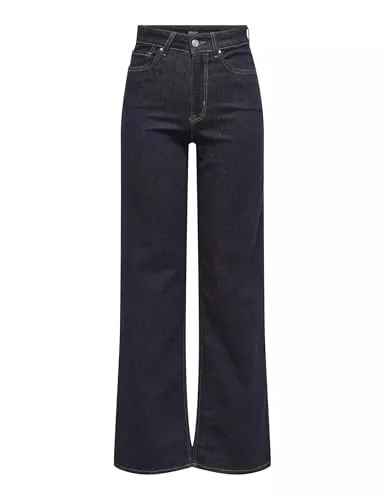 ONLY Jeans ONLY Female Jeans mit weitem Bein ONLMADISON Hohe Taille Weiter Beinschnitt Jeans