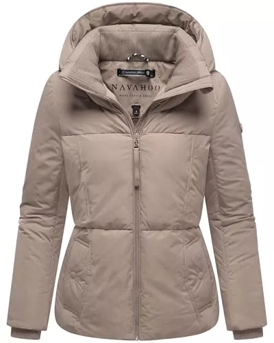Navahoo Jacken Navahoo Damen Winterjacke warme Steppjacke mit großer Kapuze Flüsterfee 14 S-3XL