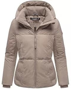 Navahoo Jacken Navahoo Damen Winterjacke warme Steppjacke mit großer Kapuze Flüsterfee 14 S-3XL