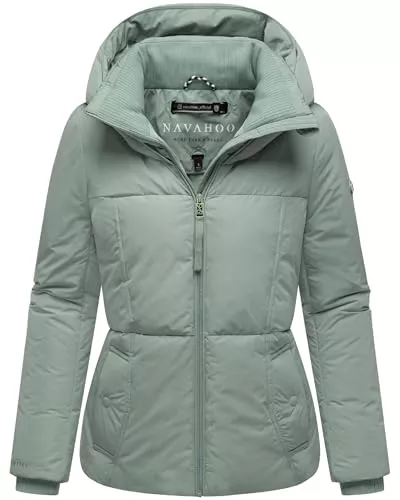 Navahoo Jacken Navahoo Damen Winterjacke warme Steppjacke mit großer Kapuze Flüsterfee 14 S-3XL