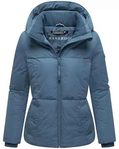 Navahoo Jacken Navahoo Damen Winterjacke warme Steppjacke mit großer Kapuze Flüsterfee 14 S-3XL