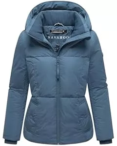 Navahoo Jacken Navahoo Damen Winterjacke warme Steppjacke mit großer Kapuze Flüsterfee 14 S-3XL