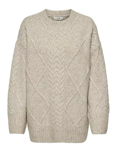 JDY Pullover & Strickmode JDY Damen Jdysilja L/S Long Cable Pullov. KNT Noos Jdysilja L/S Long Cable Pullov. KNT Noos (1er Pack)