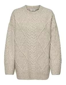JDY Pullover & Strickmode JDY Damen Jdysilja L/S Long Cable Pullov. KNT Noos Jdysilja L/S Long Cable Pullov. KNT Noos (1er Pack)
