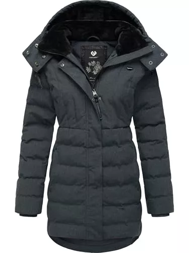 Ragwear Jacken Ragwear Damen wasserdichter Wintermantel Steppmantel mit Kapuze Ashanta XS-6XL