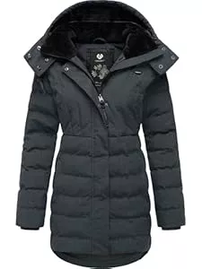 Ragwear Jacken Ragwear Damen wasserdichter Wintermantel Steppmantel mit Kapuze Ashanta XS-6XL