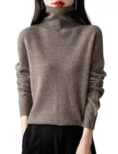 Chanyarn Pullover & Strickmode Chanyarn Damen 100% Merinowolle Rollkragenpullover 2024 First-Line Ready to Wear Langarm nahtlosem Strick Elegant Pullover