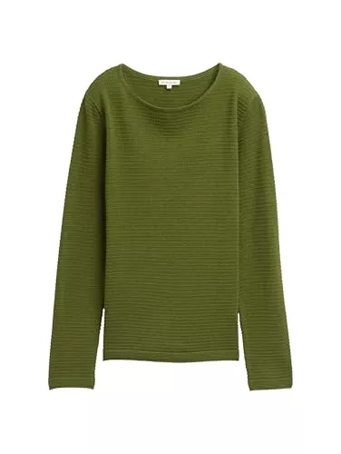 TOM TAILOR Pullover & Strickmode TOM TAILOR Damen 1049244 Strickpullover mit Ottoman-Struktur