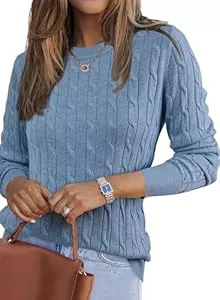 Arach&Cloz Pullover & Strickmode Arach&Cloz Damen Pullover Wolle Blend Langarm Herbst Winter Strickpullover Rundhals Pulli Sweatshirt