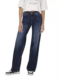 ONLY Jeans ONLY Female Jeans mit weitem Bein ONLMADISON Hohe Taille Weiter Beinschnitt Jeans