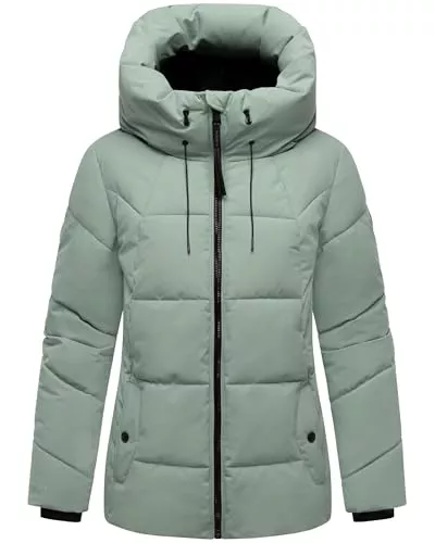 MARIKOO Jacken MARIKOO Damen Winterjacke warme Steppjacke mit verstellbarer Kapuze Kuscheltatze XVI XS-XXL