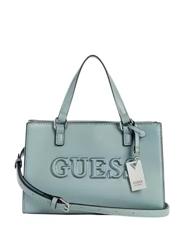 GUESS Taschen & Rucksäcke GUESS Factory Damen Hallow Lane Satchel, Pale Denim