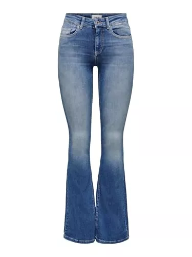 ONLY Jeans ONLY Female Flared fit Jeans ONLBLUSH Mittlere Taille Flared Jeans