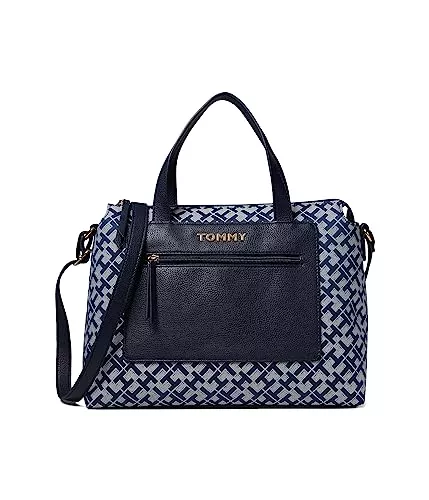 Tommy Hilfiger Taschen & Rucksäcke Tommy Hilfiger Alexis II Umhängetasche mit Reißverschluss, Marineblau/Weiß, Einheitsgröße