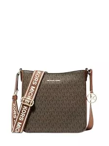 Michael Kors Taschen & Rucksäcke Michael Kors Jet Set Travel Kleine Signatur-Logo Umhängetasche Braun