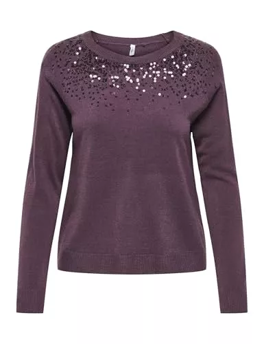 ONLY Pullover & Strickmode ONLY Damen Onlstarry Ls Sequin O-Neck KNT