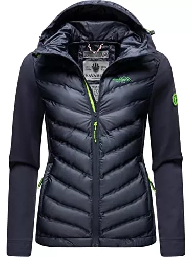 Navahoo Jacken Navahoo Damen leichte Übergangsjacke Steppjacke mit Kapuze Nimm Mich Mit XS-XXL