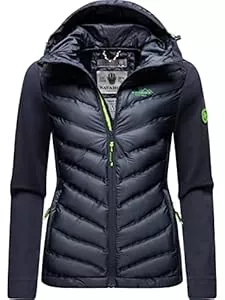 Navahoo Jacken Navahoo Damen leichte Übergangsjacke Steppjacke mit Kapuze Nimm Mich Mit XS-XXL