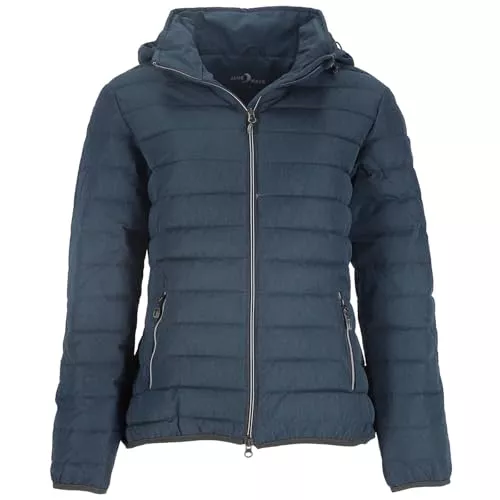 Blue Wave Jacken Blue Wave Damen Steppjacke Nina mit abnehmbarer Kapuze - Gesteppte Jacke in Melange-Optik