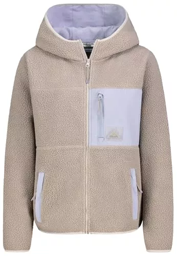 Sublevel Jacken Sublevel Damen Teddy Fleece Jacke, Kuschelig Warm, Sherpa, Herbst Winter Outdoor, mit Reißverschluss und Kapuze, Standardlänge