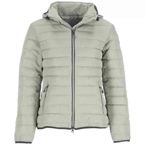 Blue Wave Jacken Blue Wave Damen Steppjacke Nina mit abnehmbarer Kapuze - Gesteppte Jacke in Melange-Optik