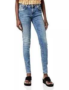 LTB Jeans LTB Damen Jeans Nicole Skinny Fit - Grau - Taissa Wash Baumwolle Stretch