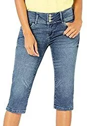 Sublevel Jeans Sublevel Damen Capri Jeans Stretch-Hose aus Ring-Denim