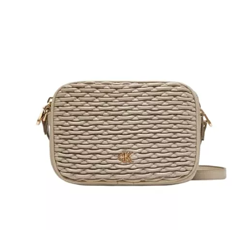 Calvin Klein Taschen & Rucksäcke Calvin Klein Damen Pleated Double Zip Camer﻿a Bag Lv04f3279g Crossover