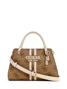 GUESS Taschen & Rucksäcke GUESS Noelle II Luxury Satchel Bag Latte Logo