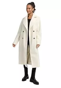 Navahoo Mäntel Navahoo Damen lange Übergangsjacke Mantel in Woll-Optik mit Reverskragen Sternlein 14 XS-3XL