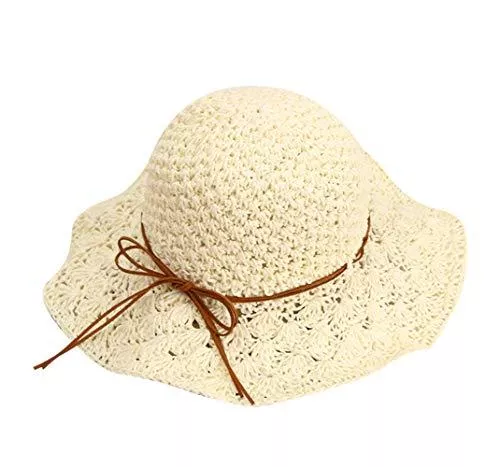 Qchomee Hüte & Mützen Qchomee Frauen Strohhut Damen Sonnenhut Atmungsaktiv Sommerhut Sonnencreme Anglerhut Outdoor Hut Faltbar Fischerhut Sommer Anti-UV elegant Strandhut für Wandern Camping Tourismus Khaki/Beige