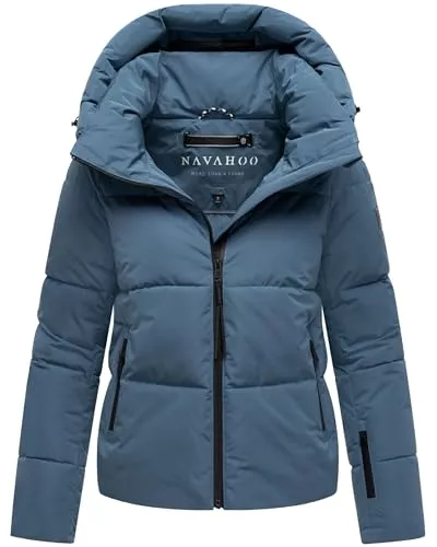 Navahoo Jacken Navahoo Damen Winterjacke warme Steppjacke mit abnehmbarer Kapuze Frostherz XIV XS-XXL