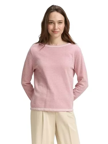 TOM TAILOR Pullover & Strickmode Tom Tailor Damen 1047681 Strickpullover mit U-Boot-Ausschnitt (1er Pack)