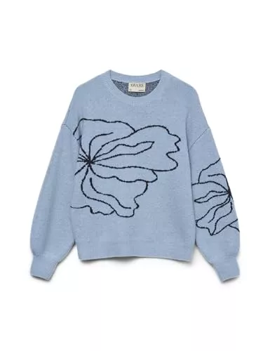 VERO MODA Pullover & Strickmode VERO MODA Damen Awheart Ls O-Neck Knit Noos