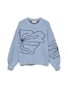 VERO MODA  VERO MODA Damen Awheart Ls O-Neck Knit Noos