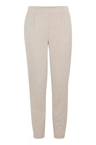 ICHI Hosen ICHI IHKATE Jacquard Damen Hose Stoffhose mit Eingrifftaschen Paspeltaschen Gummizug leicht elastisch Regular fit