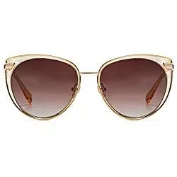 DUCO Sonnenbrillen & Zubehör DUCO Diamant Trim Stil Sonnenbrille für Frauen polarisierten UV-Schutz Retro Designer Sonnenbrille DC1222