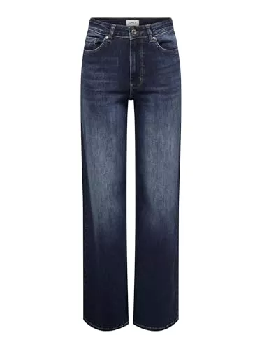 ONLY Jeans ONLY Female Jeans mit weitem Bein ONLMADISON Hohe Taille Weiter Beinschnitt Jeans