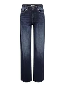 ONLY  ONLY Female Jeans mit weitem Bein ONLMADISON Hohe Taille Weiter Beinschnitt Jeans