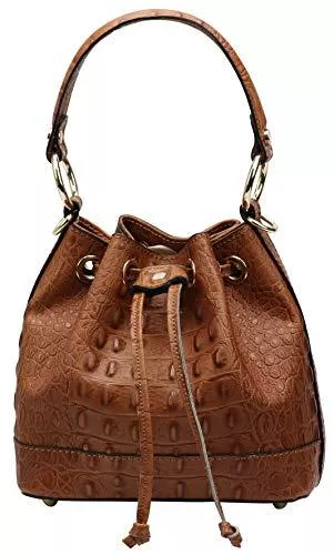 SH Leder Taschen & Rucksäcke SH Leder Schnürbeutel echt Leder Hobo Bag Beuteltasche Umhängetasche Rindledertasche Damen 20x17cm Kiara G578